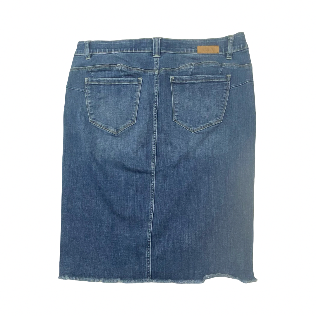 Skirt Midi By Jag In Blue Denim, Size:12