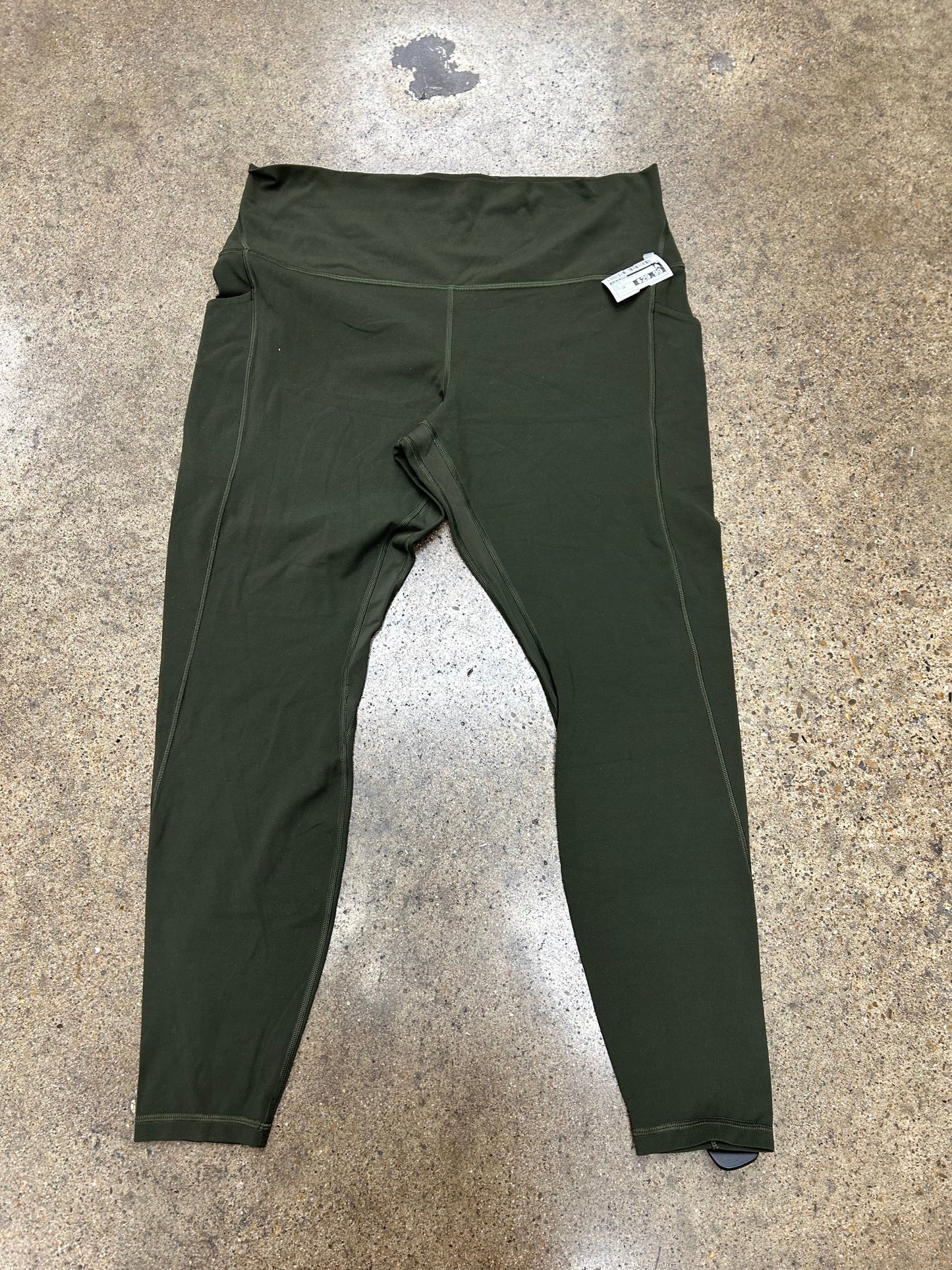 Athletic Leggings By Lululemon In Green, Size:16