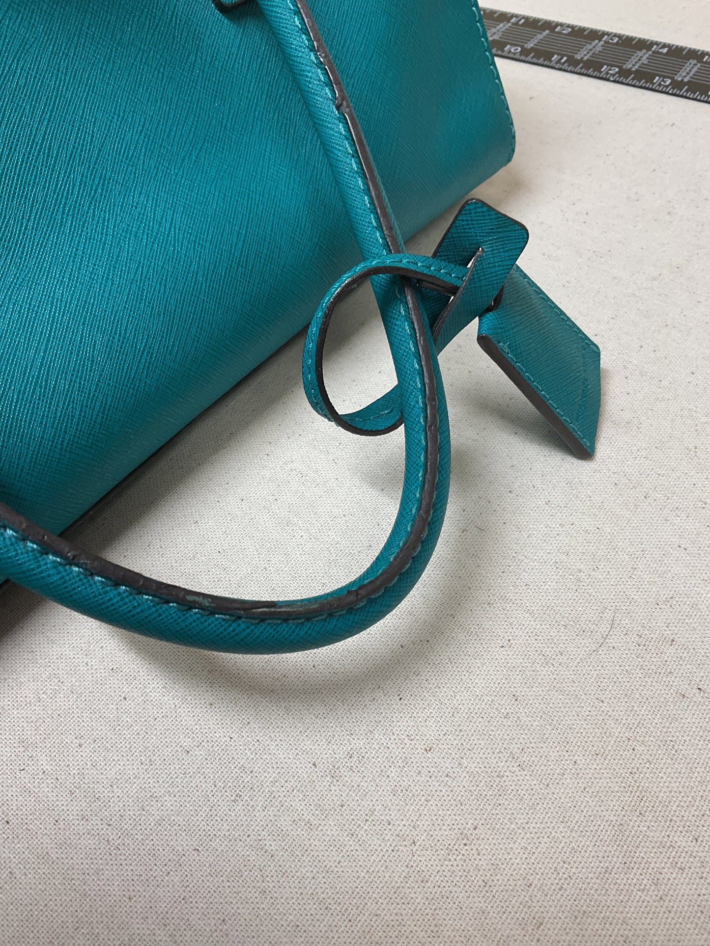 Handbag Leather By Michael By Michael Kors In Green, Size:Medium