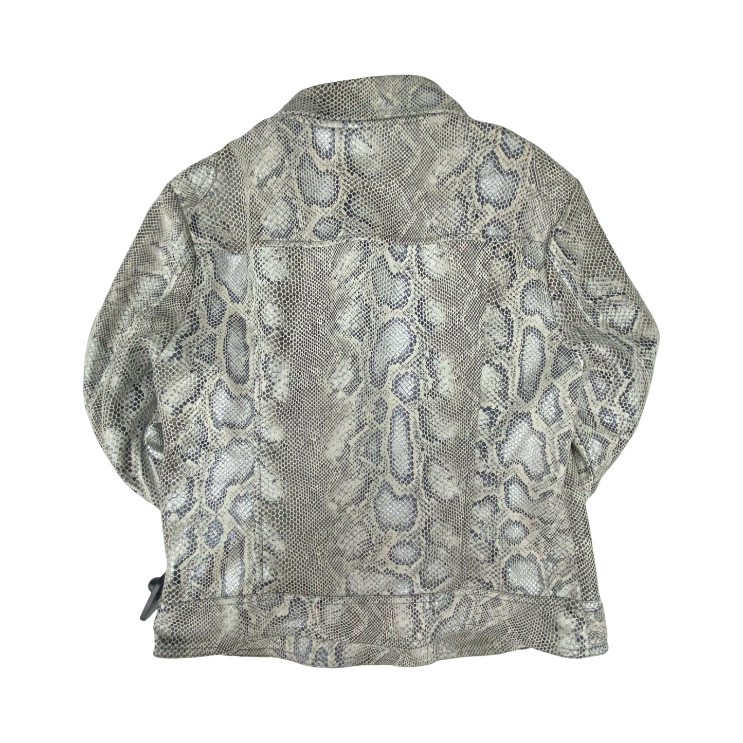 Jacket Moto By Kut In Snakeskin Print, Size:M