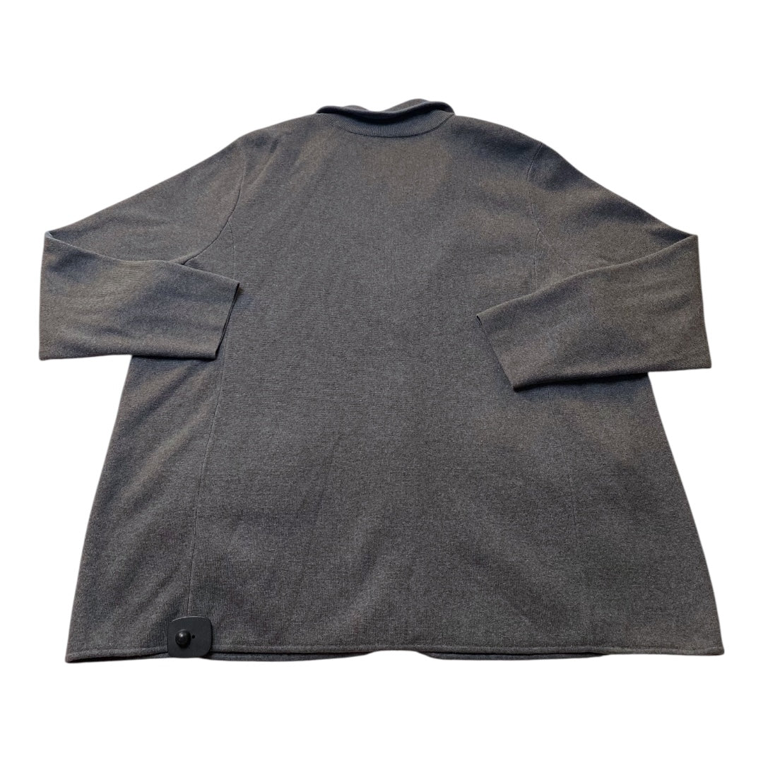 Sweater Cardigan By Lauren By Ralph Lauren In Grey, Size:3X