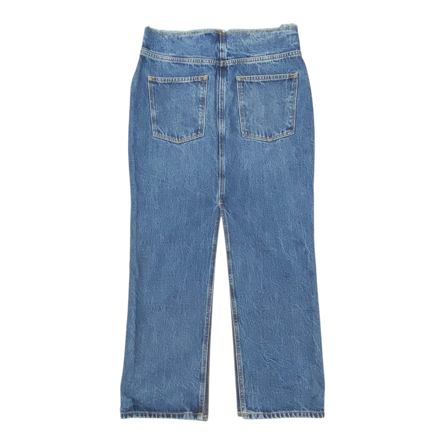 Skirt Designer By All Saints In Blue Denim, Size:4