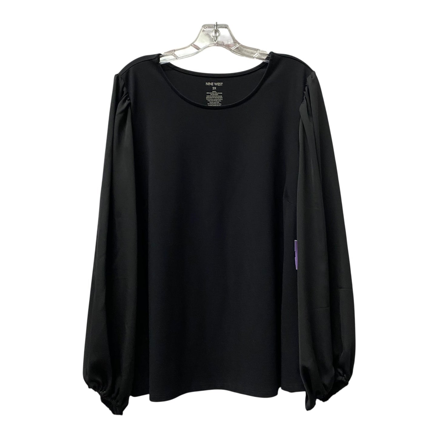 Top Ls By Nine West In Black, Size:2X