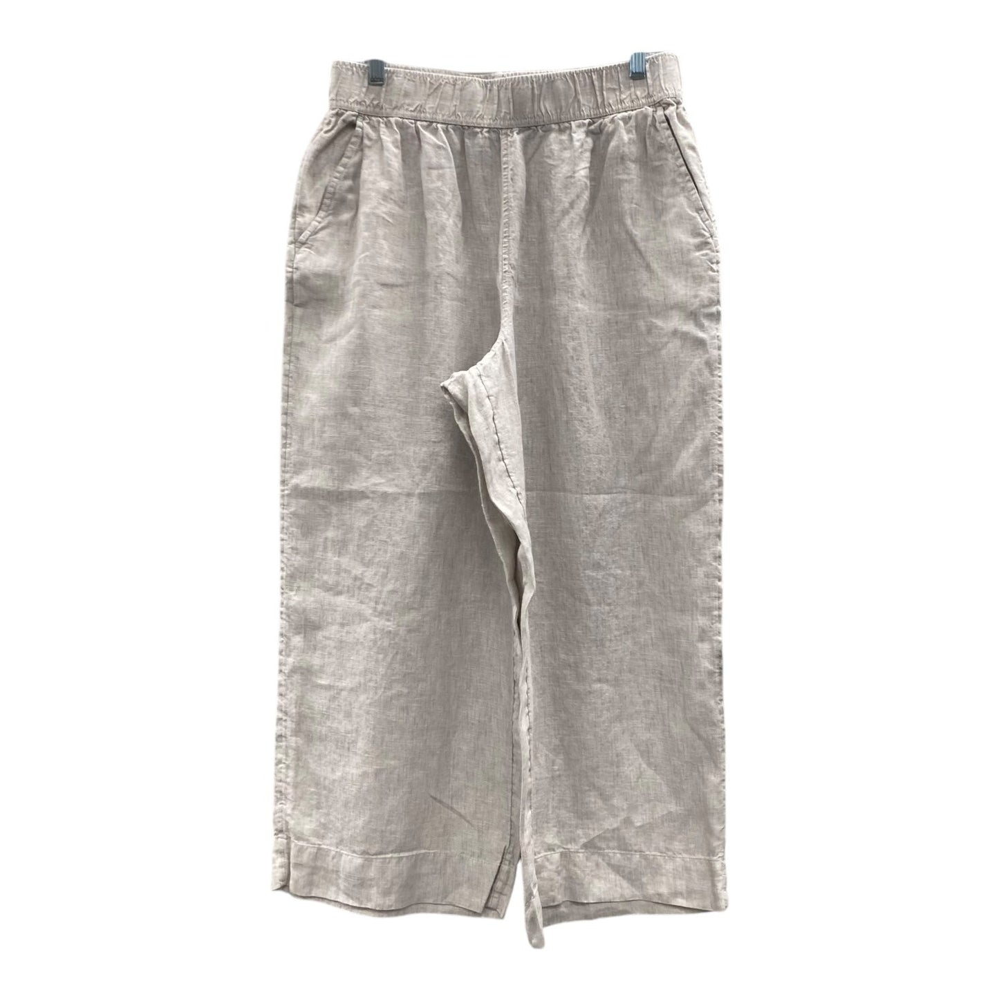 Pants Linen By Tahari By Arthur Levine In Beige, Size:12
