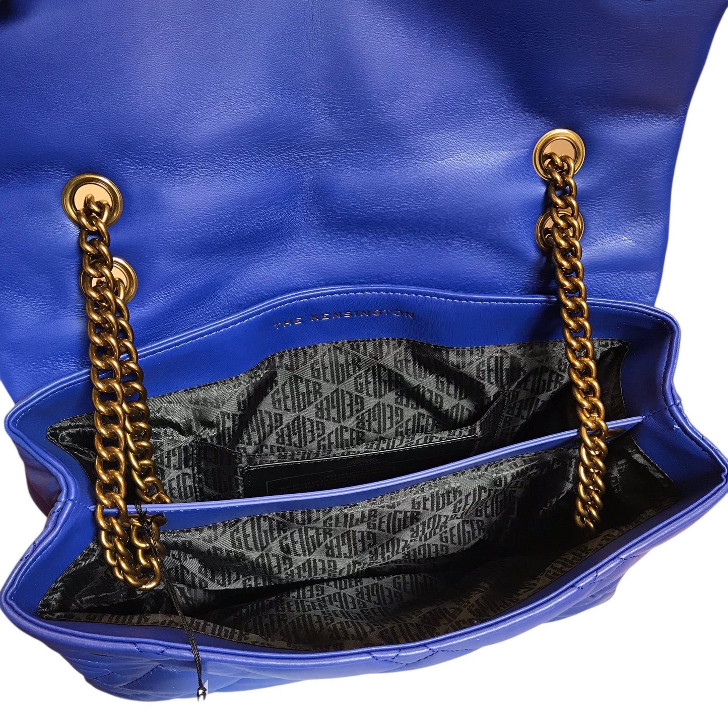 Handbag Designer By Kurt Geiger In Blue, Size:Large