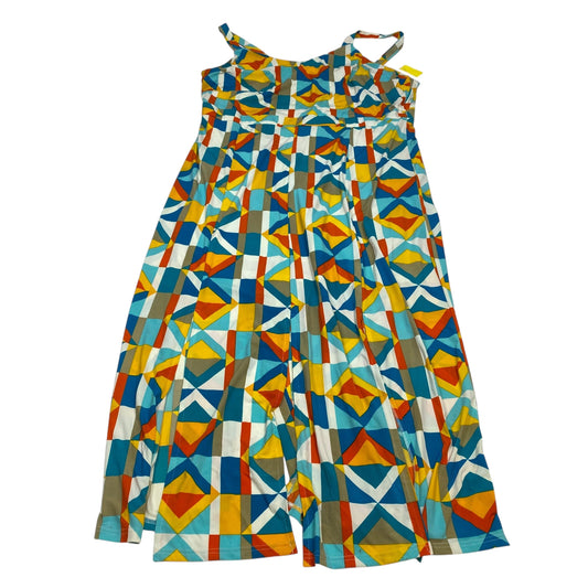 Dress Casual Maxi By Ashley Stewart In Blue & Orange, Size:3