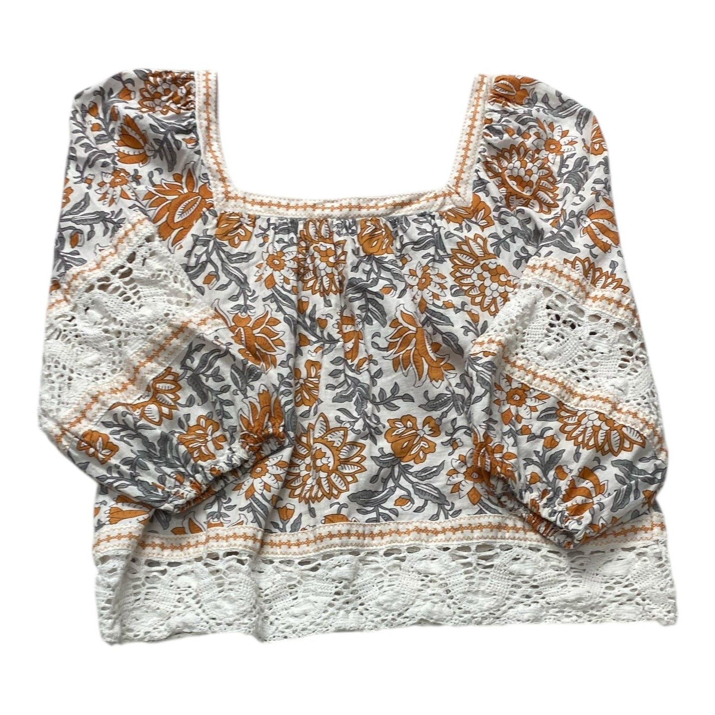Top 3/4 Sleeve By Rachel Zoe In Floral Print, Size:S