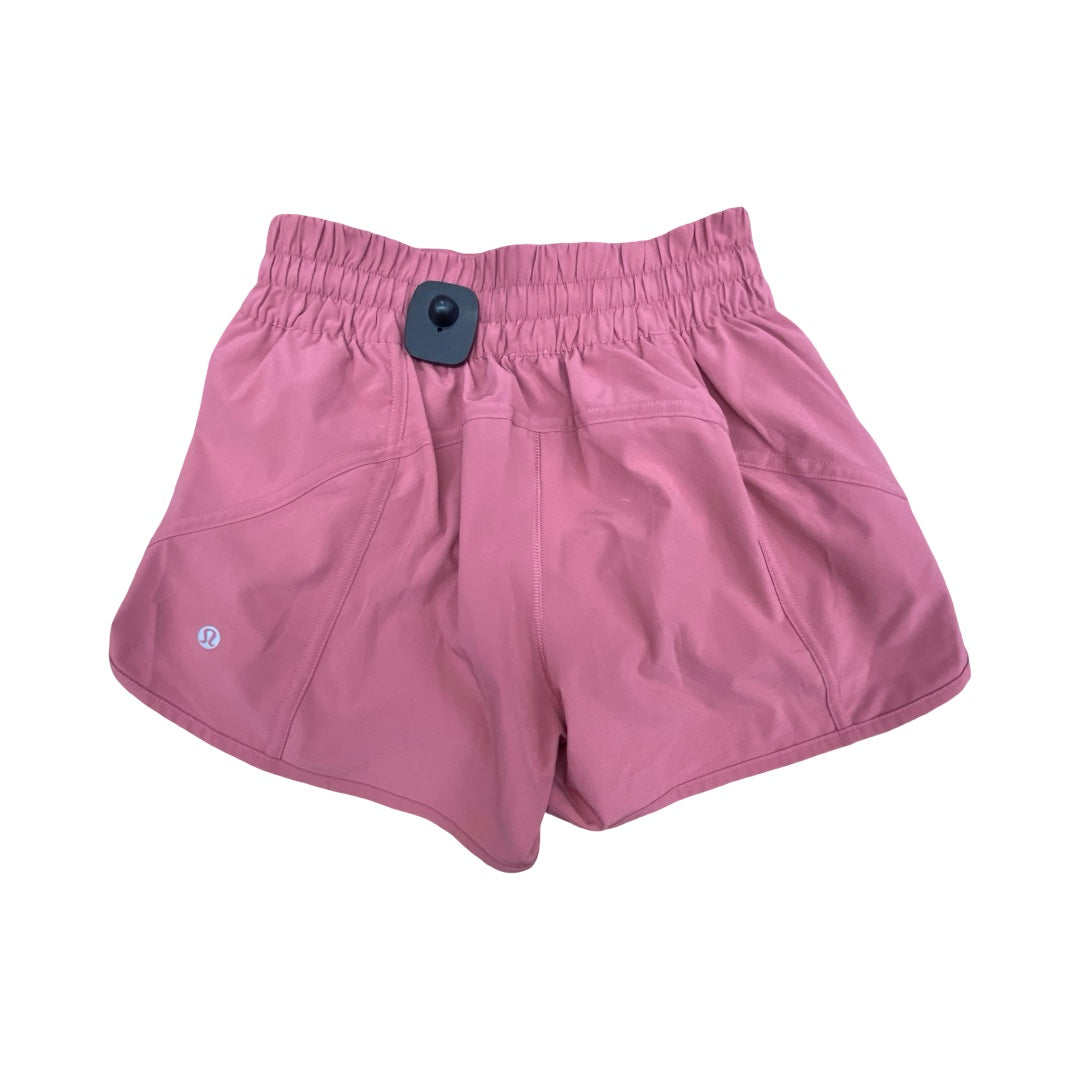 Athletic Shorts By Lululemon In Pink, Size:6