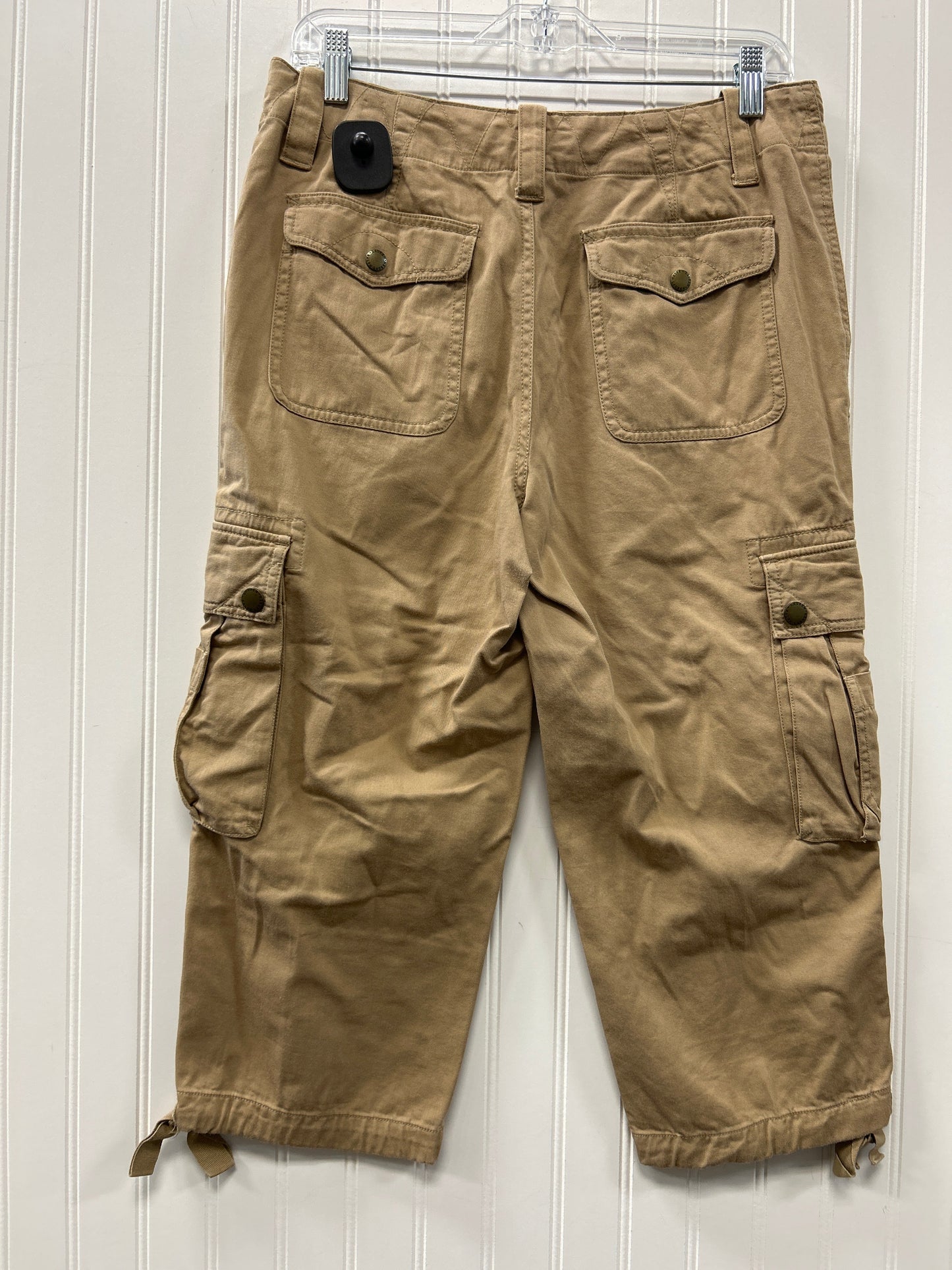 Capris By Lauren By Ralph Lauren In Tan, Size:8