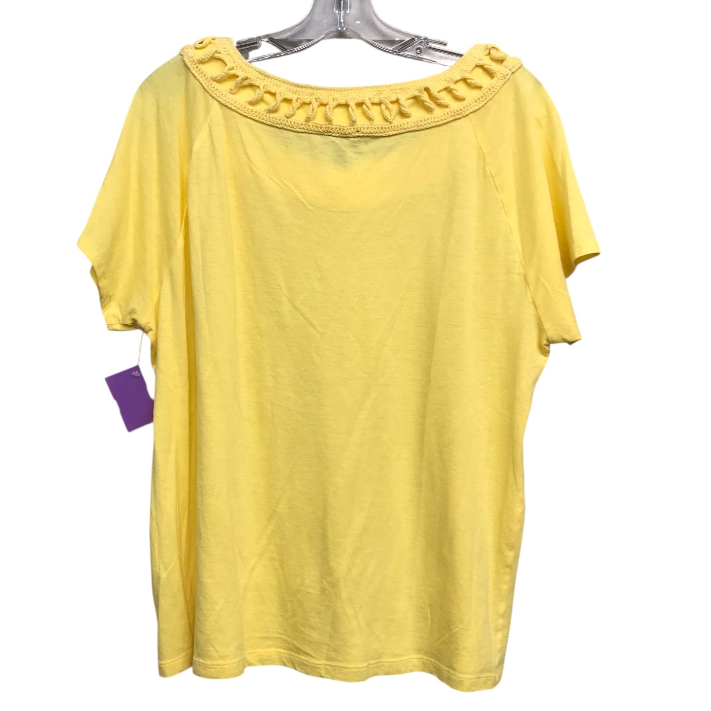 Top Ss By Talbots In Yellow, Size:1X