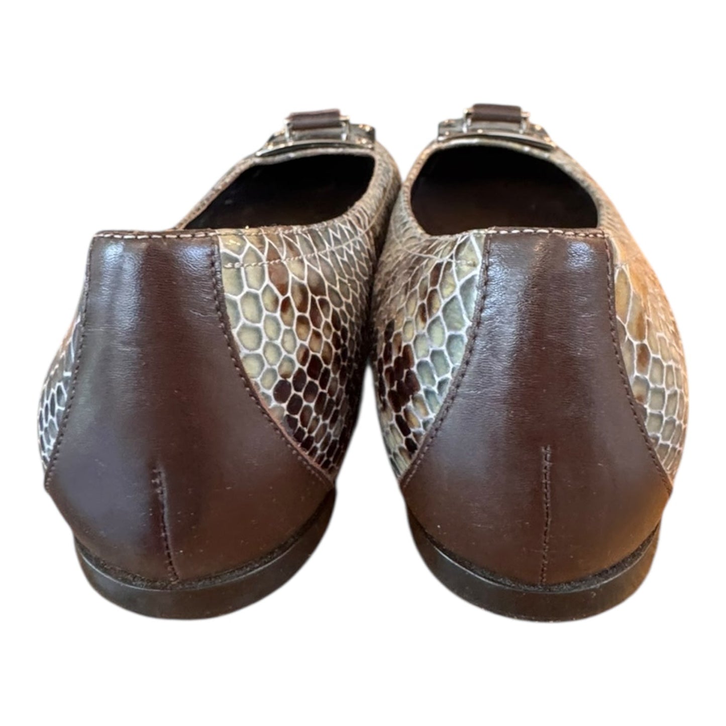 Shoes Flats By Donald Pliner In Animal Print, Size:6