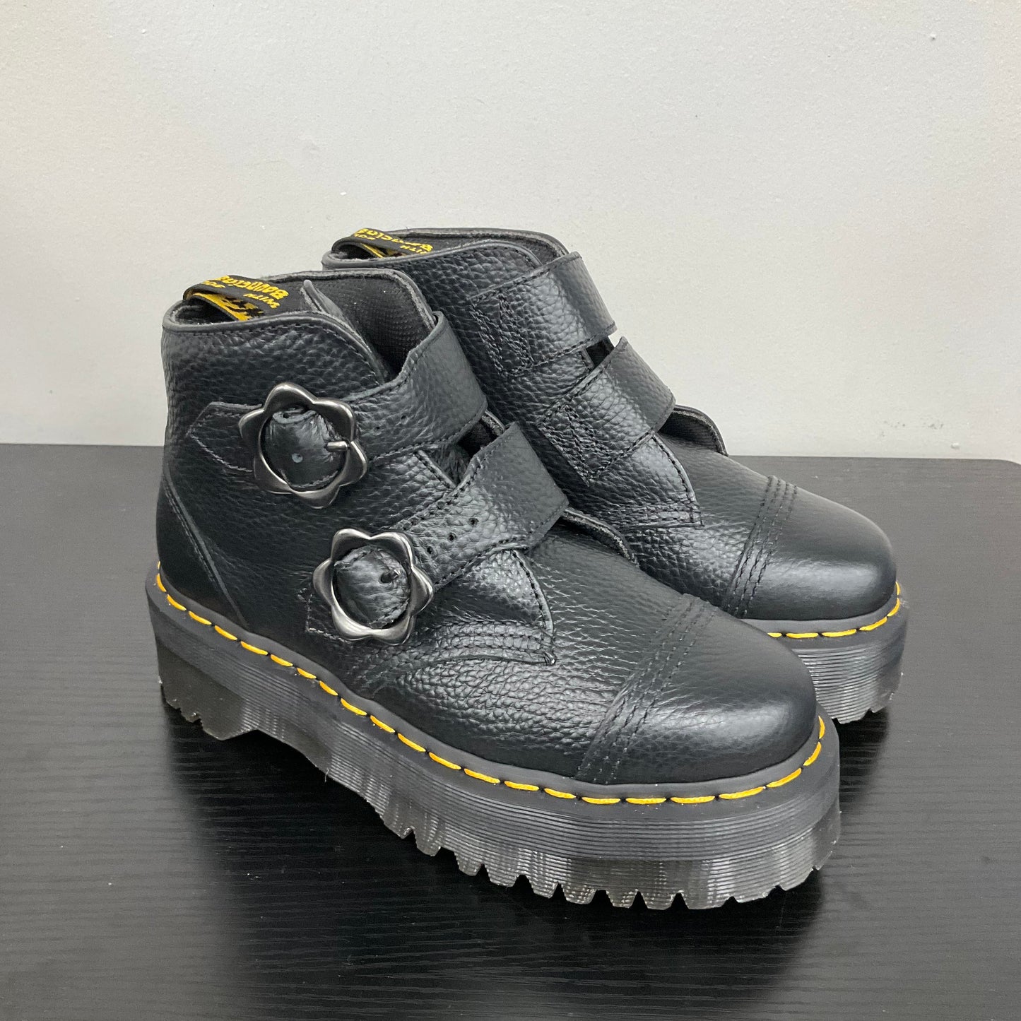 BOOTS COMBAT by DR MARTENS In BLACK, Size: 6
