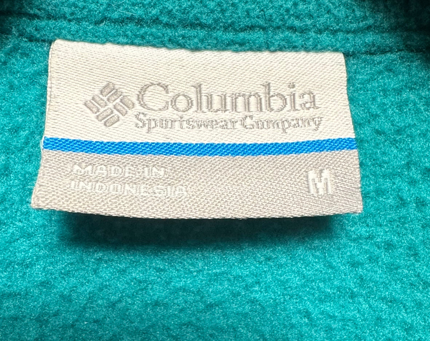 Jacket Fleece By Columbia In Teal, Size: M