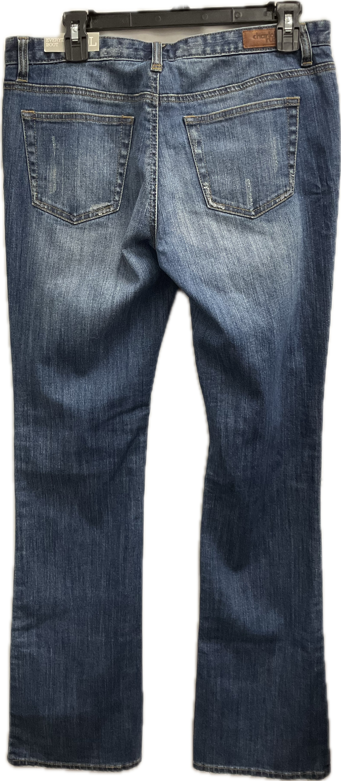 Jeans Boot Cut By Charlotte Russe In Blue Denim, Size:10