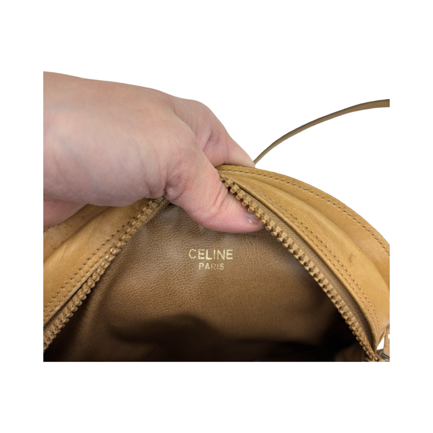 Crossbody Luxury Designer By Celine In Brown, Size:Medium