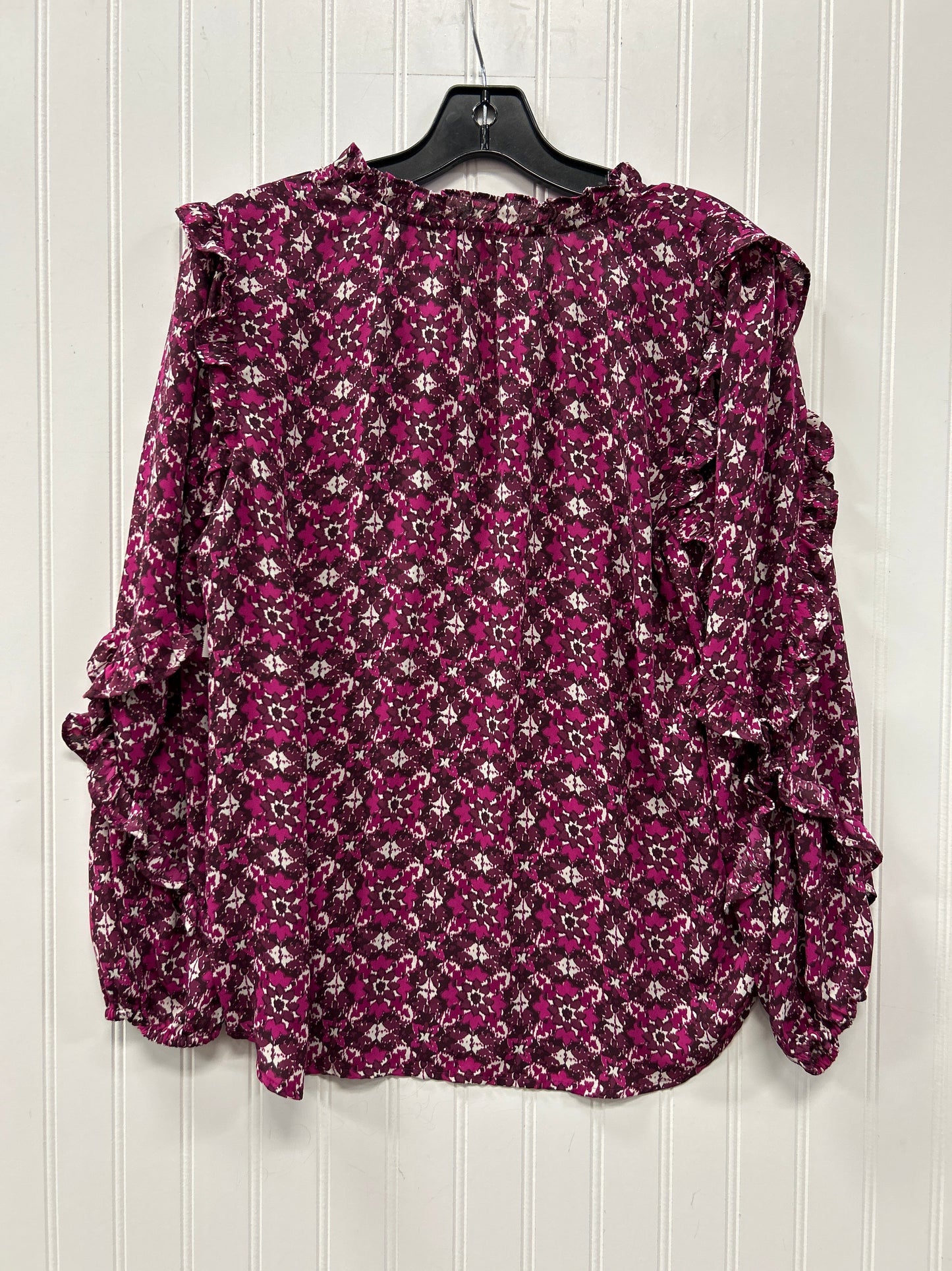 Top Ls By Loft In Purple, Size:Lp