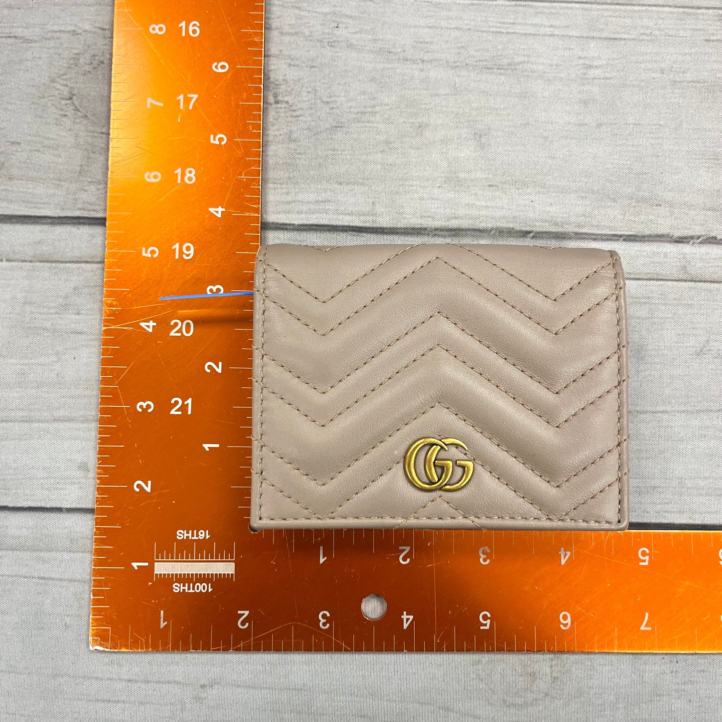 Wallet Luxury Designer By Gucci, Size: Small