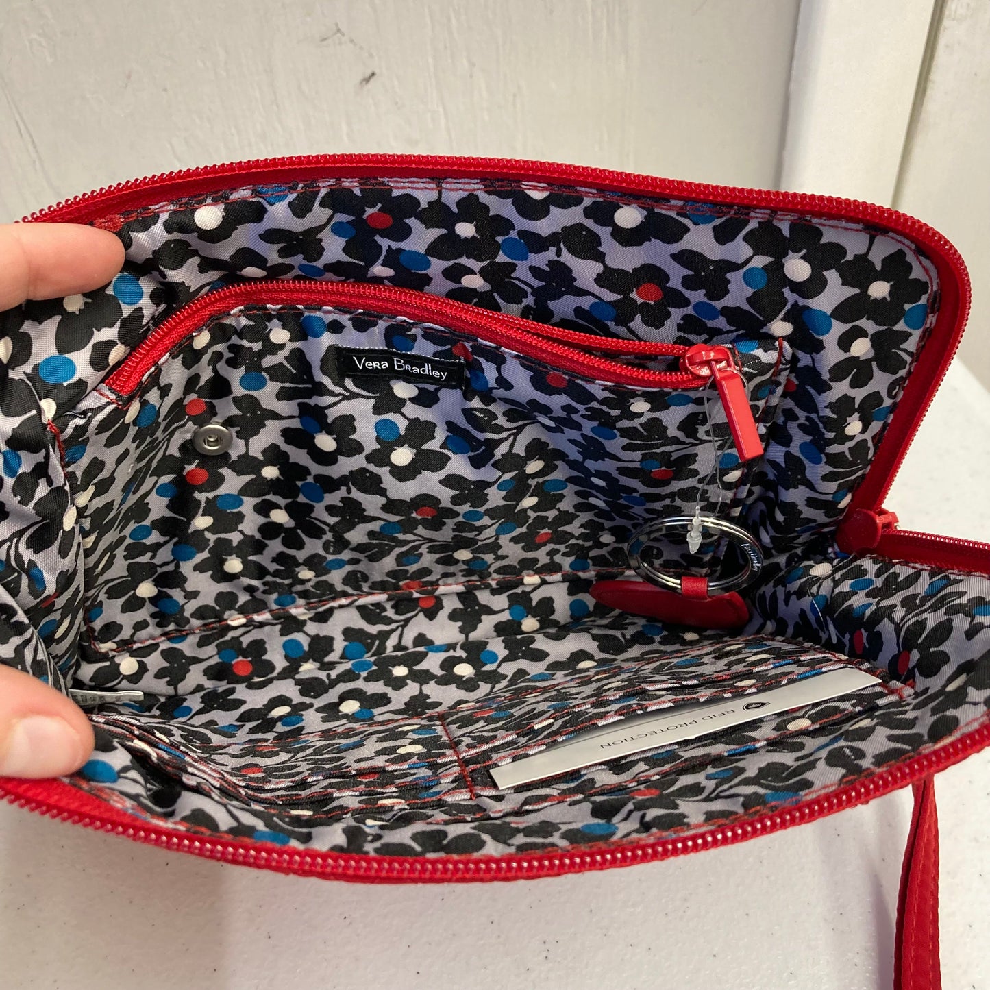 Wristlet By Vera Bradley In Red, Size:Large