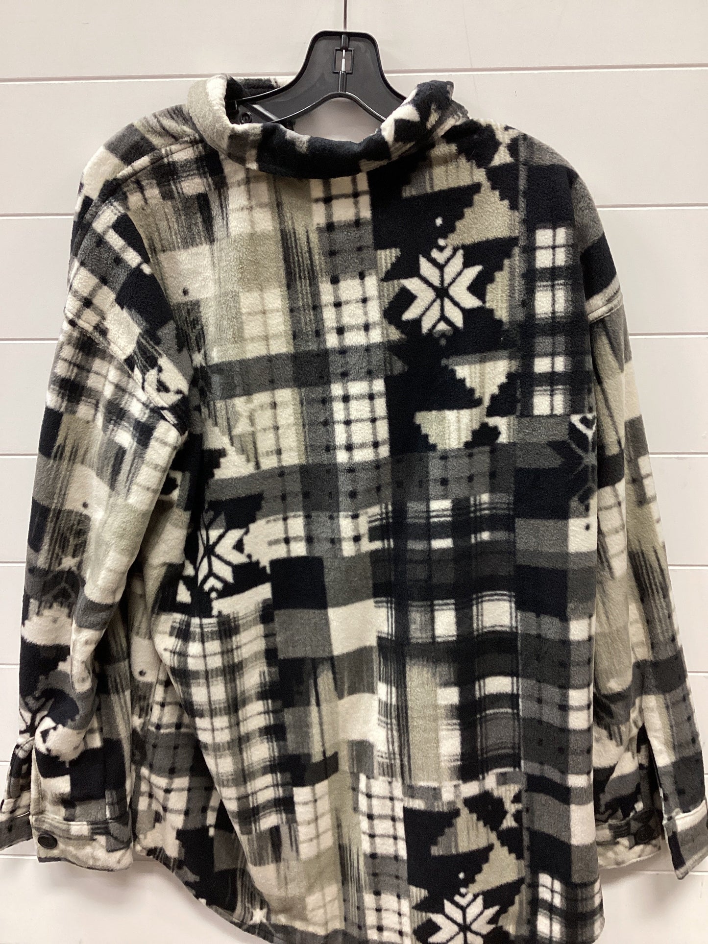 Jacket Fleece By Maurices In Grey, Size:L