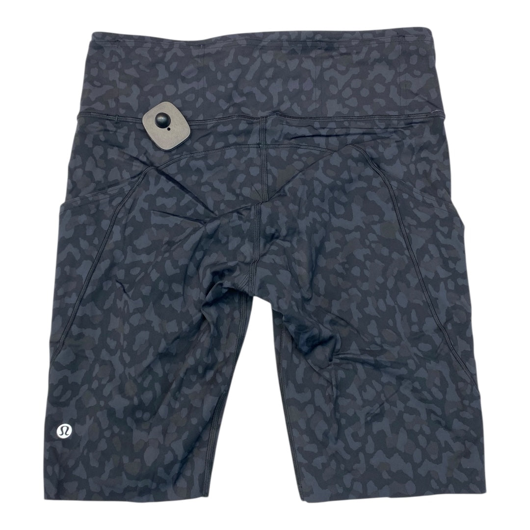 Athletic Shorts By Lululemon In Black & Grey, Size:10