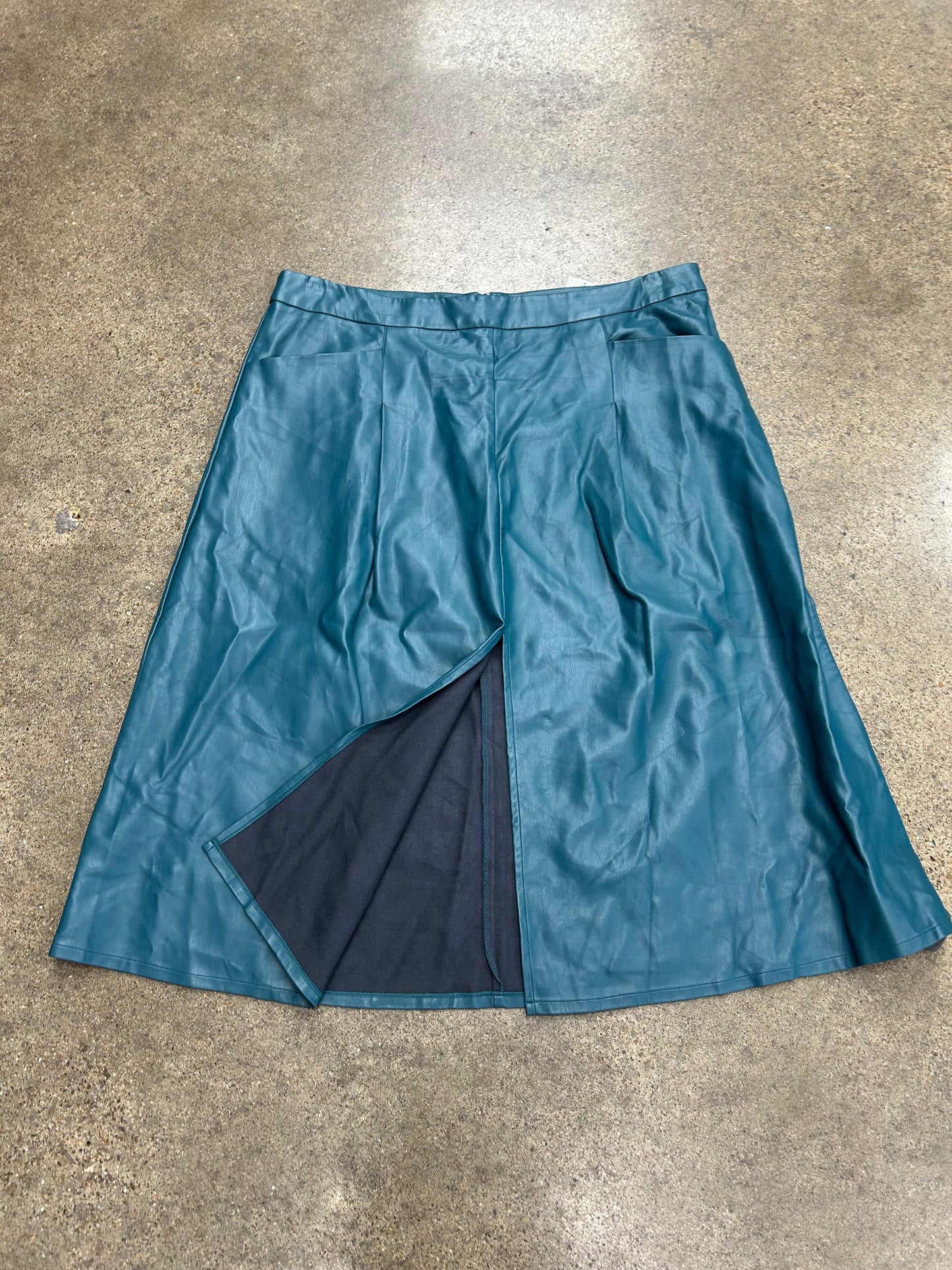Skirt Maxi By Eloquii In Teal, Size:18