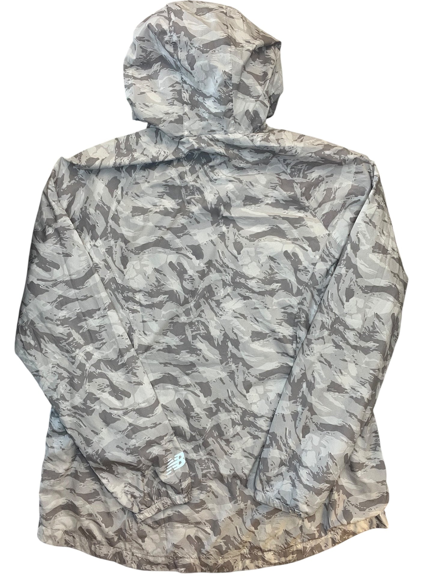 Coat Raincoat By New Balance In Grey, Size:Xl