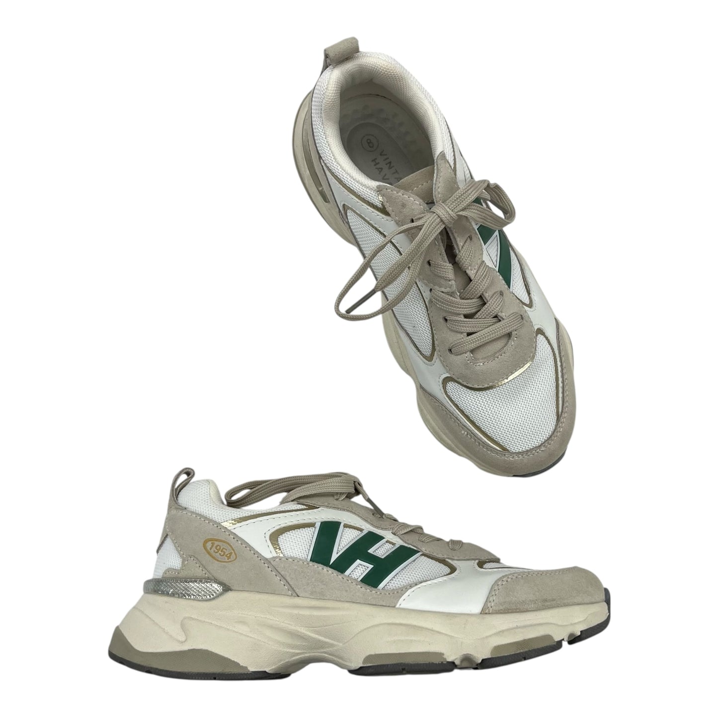 Shoes Sneakers By Vintage Havana In Cream, Size:8