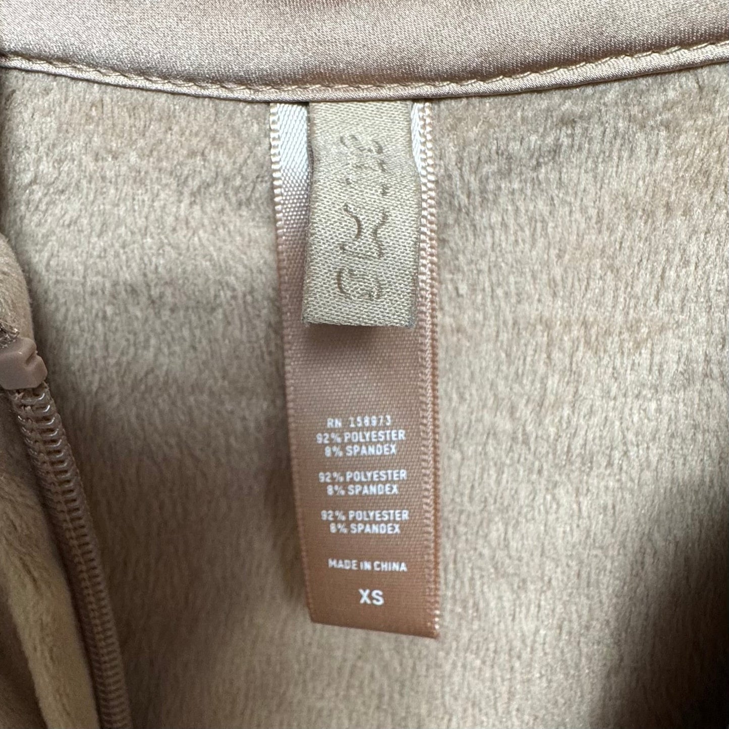 Cropped Velour Zip Hoodie By Skims In Brown, Size: Xs