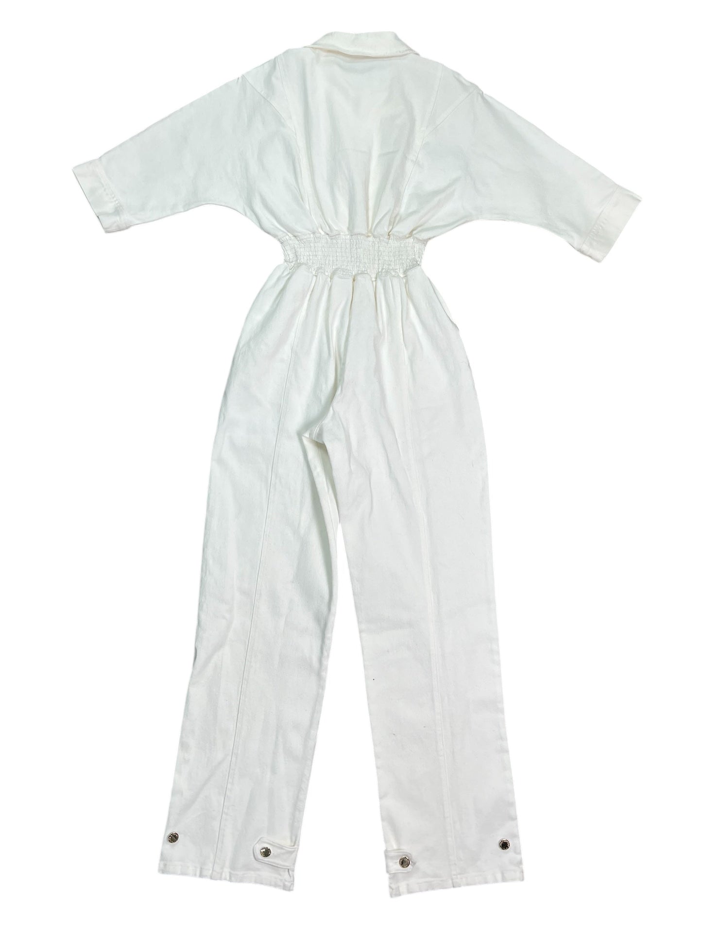 Jumpsuit By Cma In White Denim, Size:L