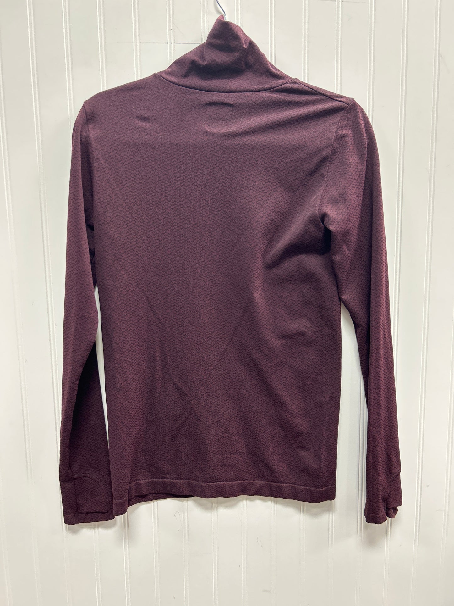 Athletic Top Ls Collar By Athleta In Purple, Size:M