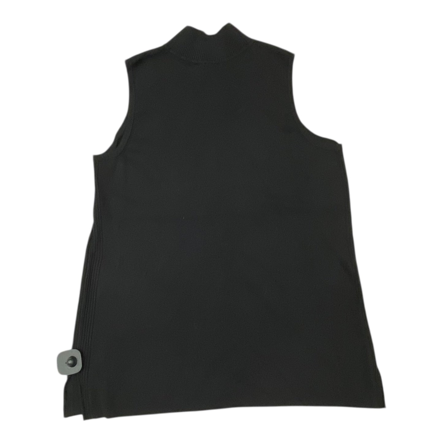 Top Sleeveless By Chicos In Black, Size:M
