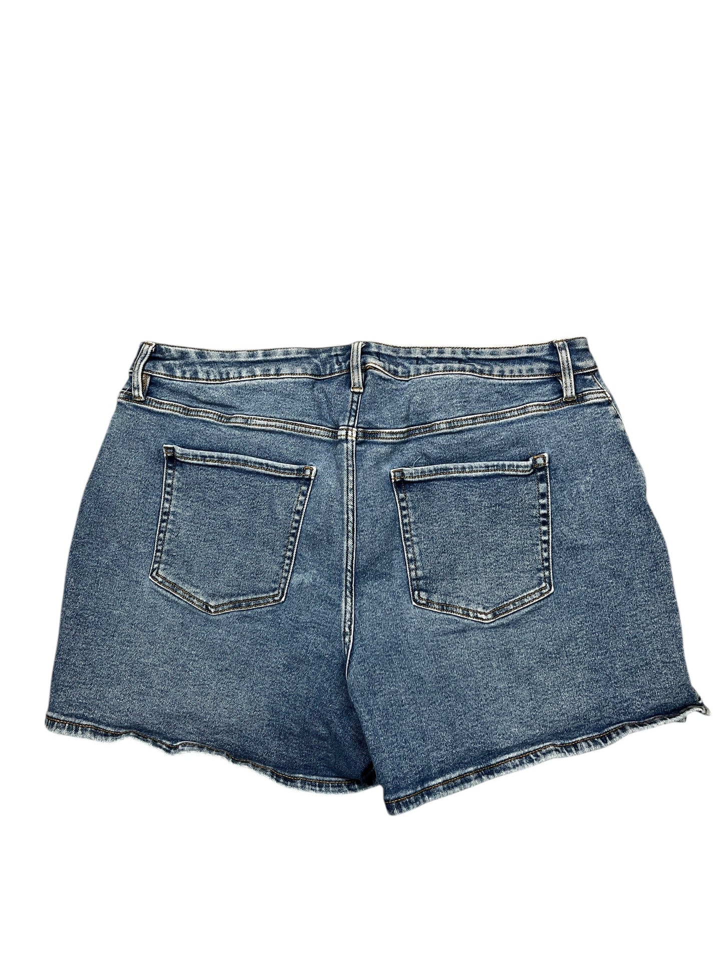 Shorts By Ava & Viv In Blue Denim, Size:Xl