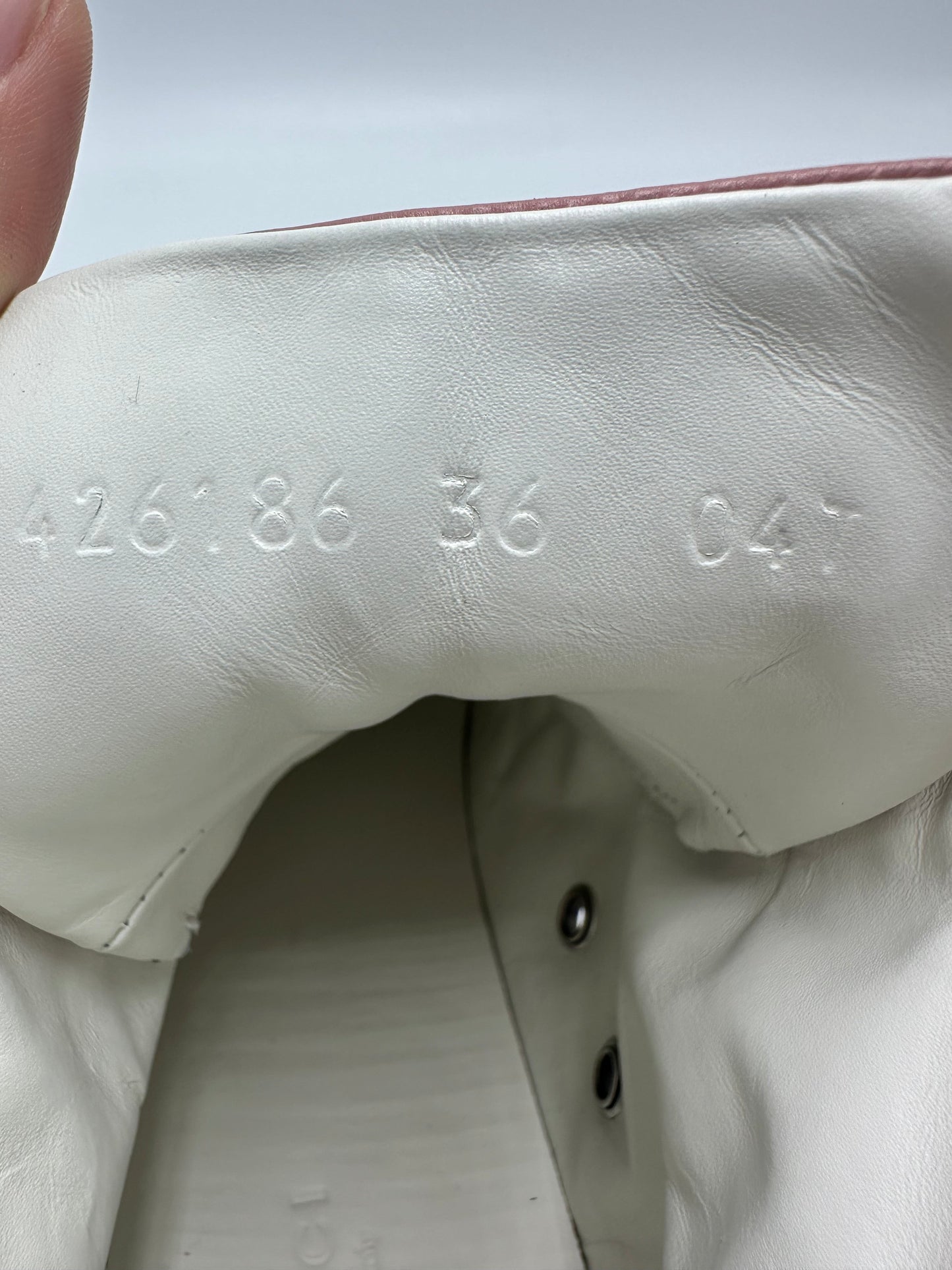 Gucci Miro Soft High Top Luxury Designer Sneaker In Pink, Size: 6