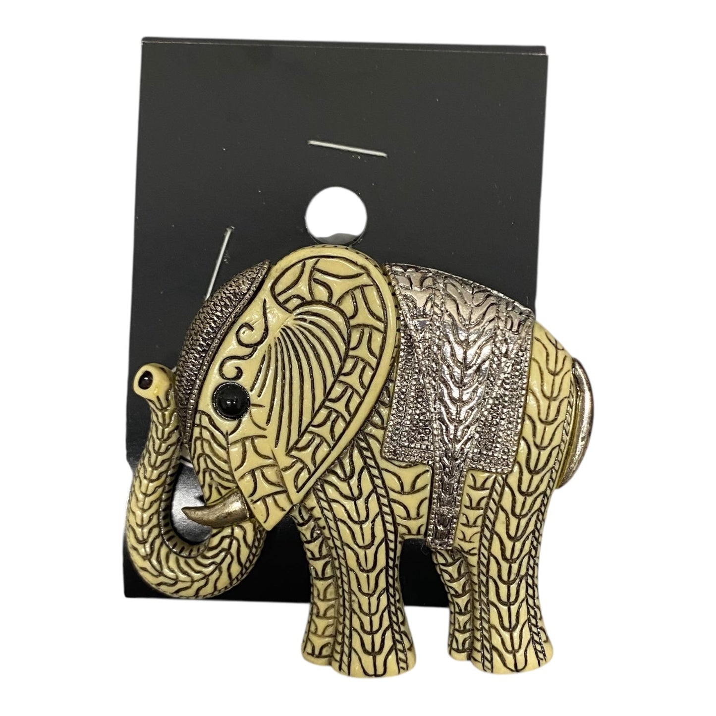 Pin In Silver & Tan