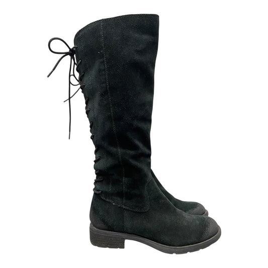 Boots Knee Flats By Sofft In Black, Size:7
