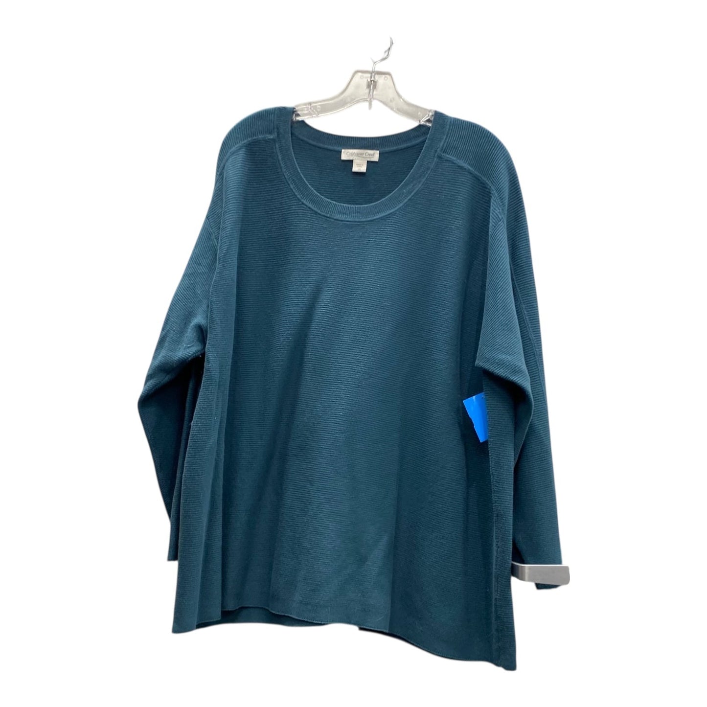 Top Ls By Coldwater Creek In Blue, Size:2X