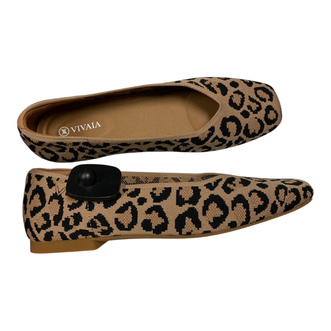 Shoes Flats By VIVALA In Animal Print, Size:9.5