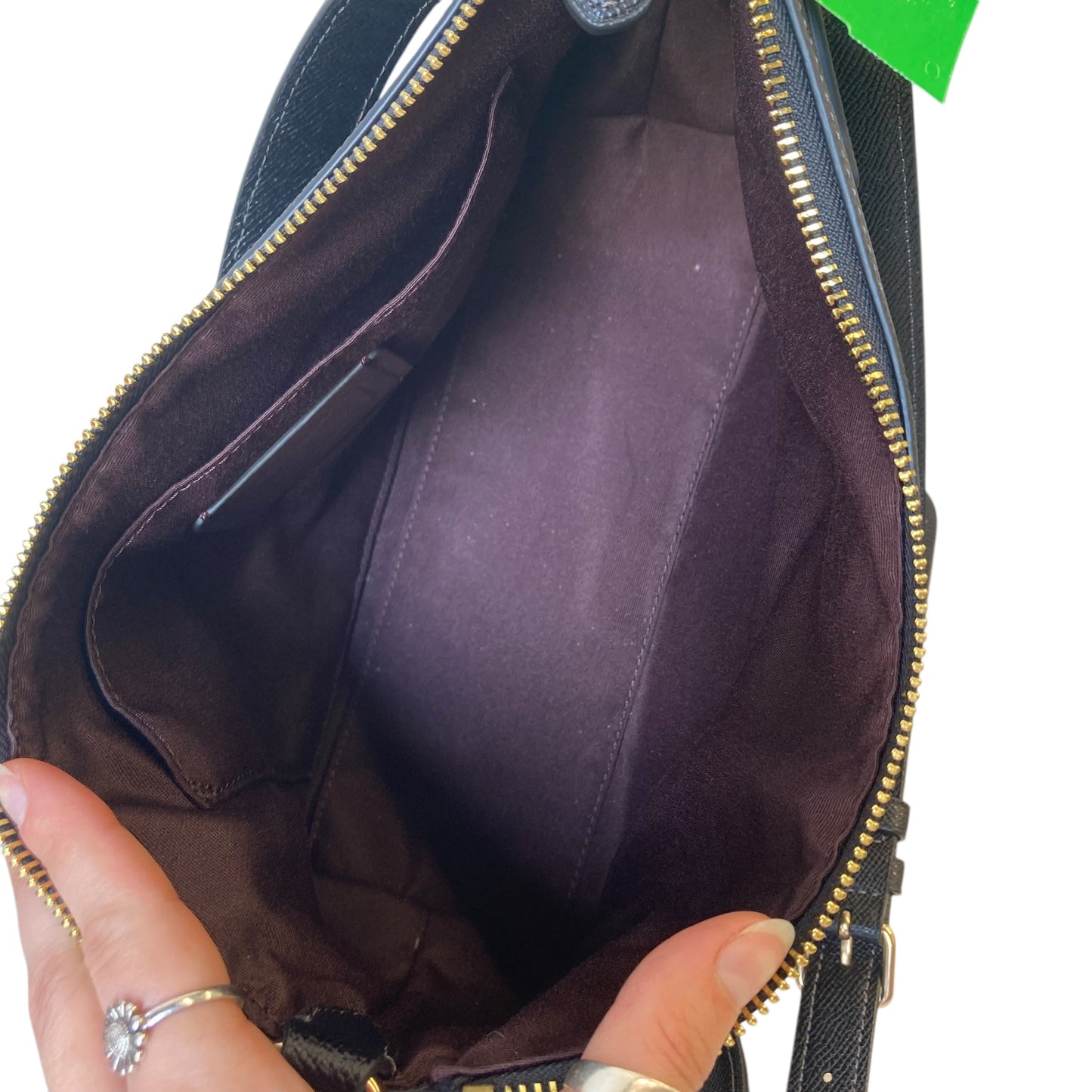 Handbag Designer By Coach In Black, Size:Medium