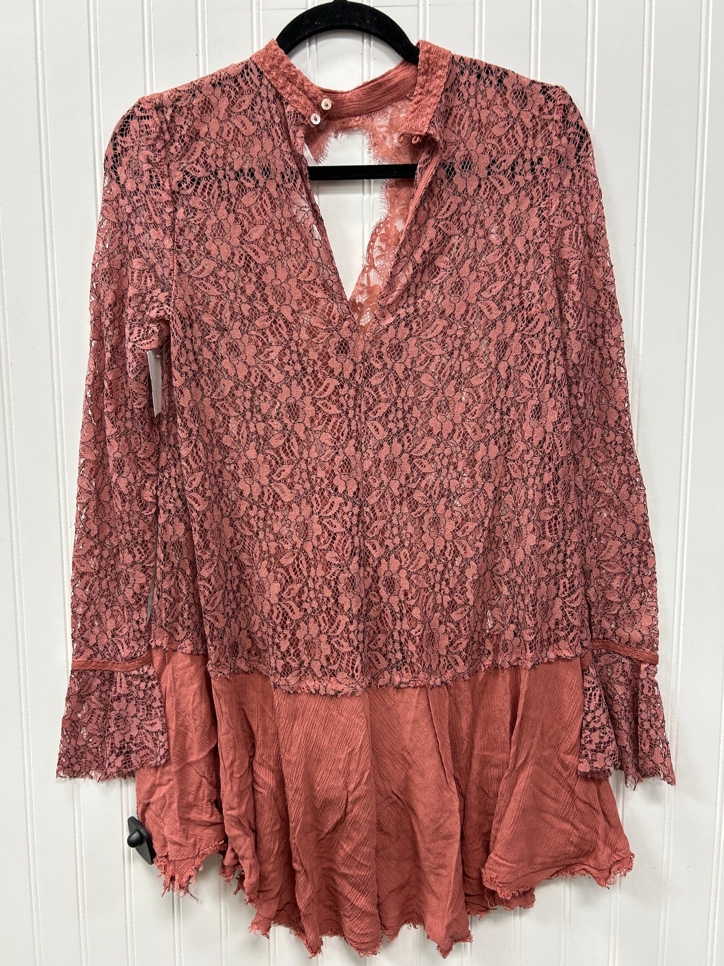 Tunic Ls By Free People In Brown, Size:S