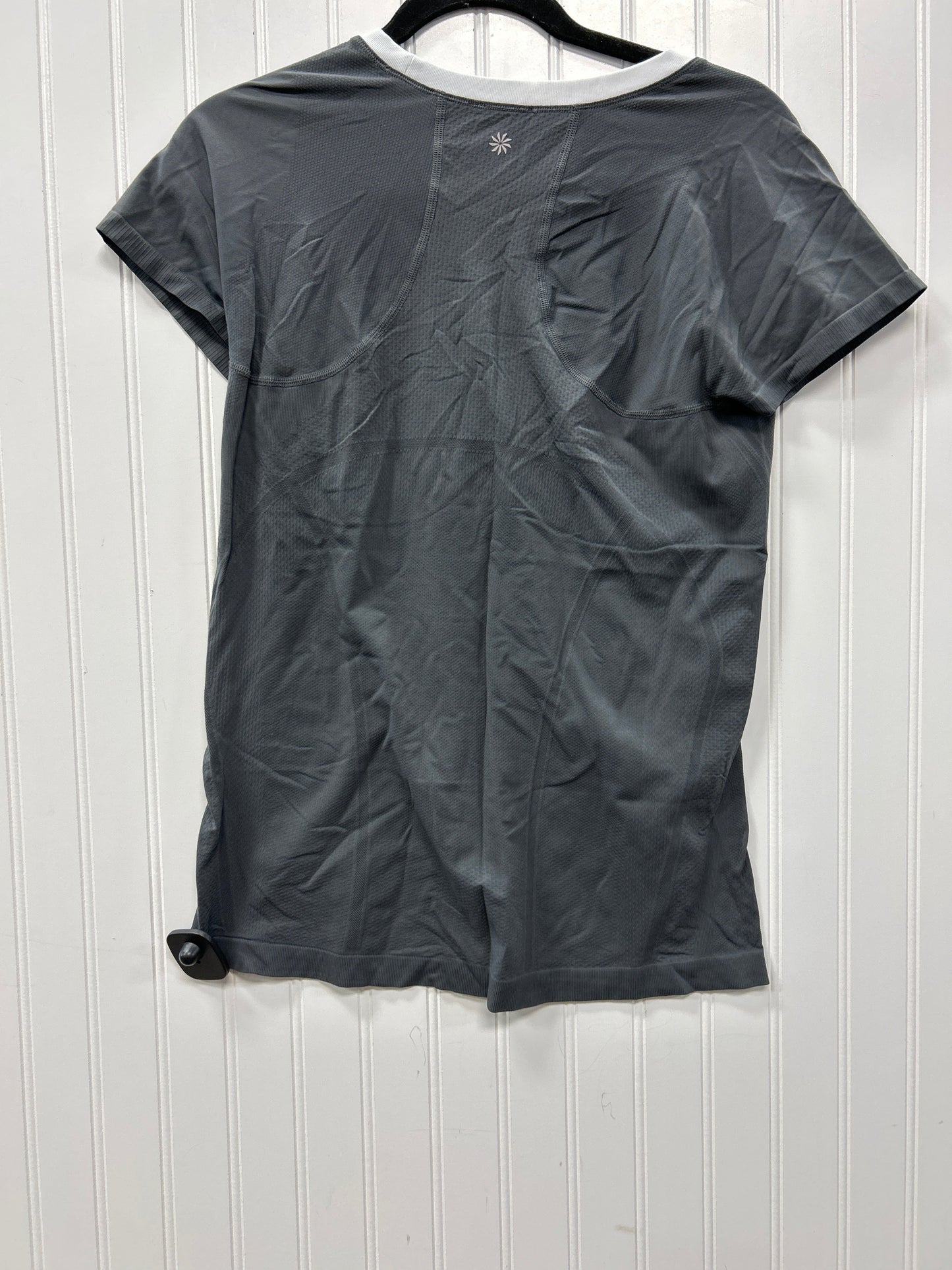 Athletic Top Ss By Athleta In Grey, Size:L