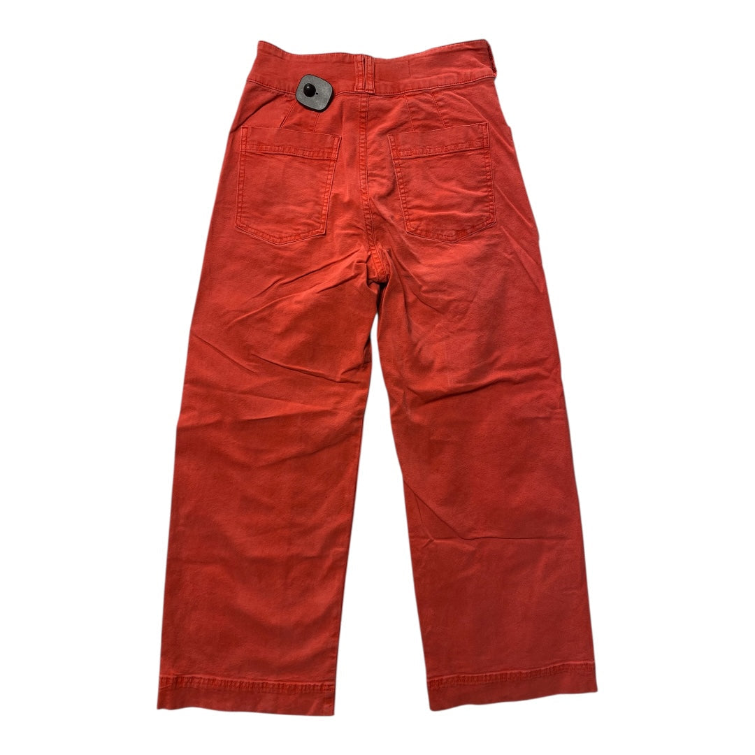 Pants Cropped By Pilcro In Red, Size:0