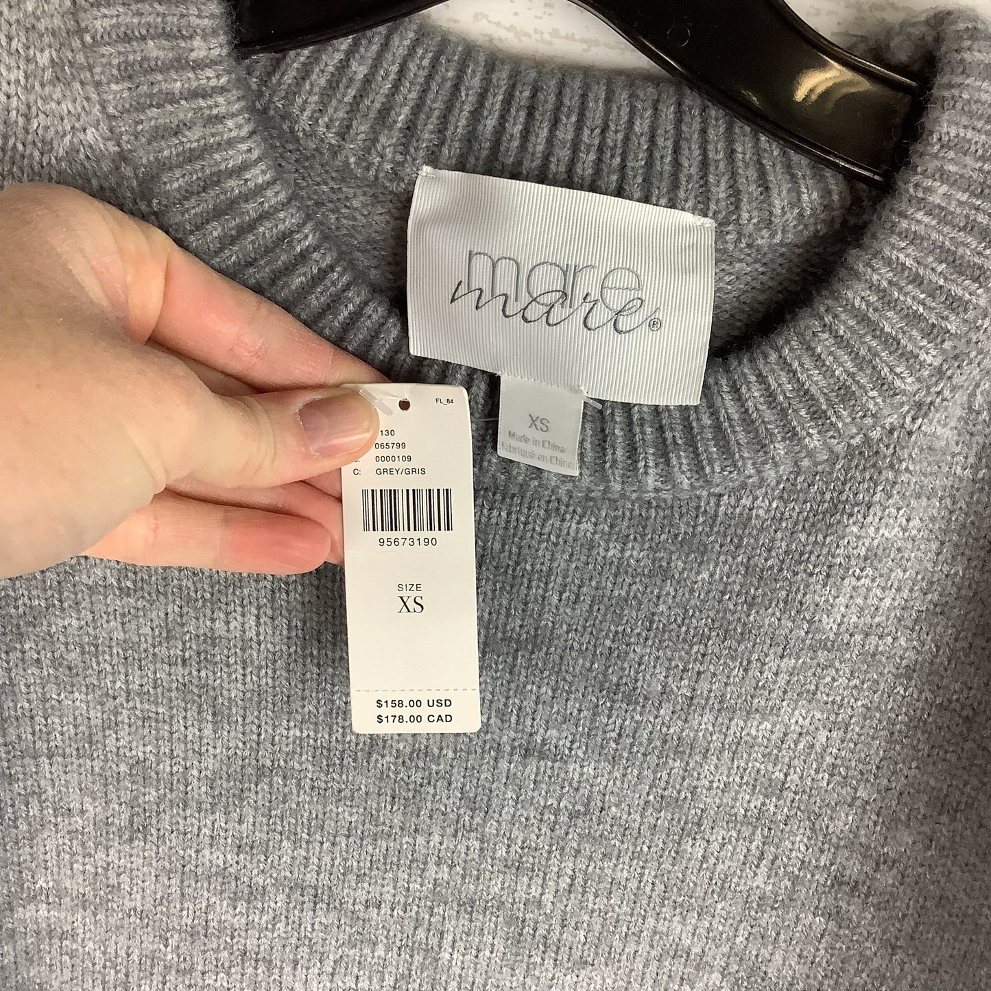 Dress Sweater By Mare Mare In Grey, Size: Xs