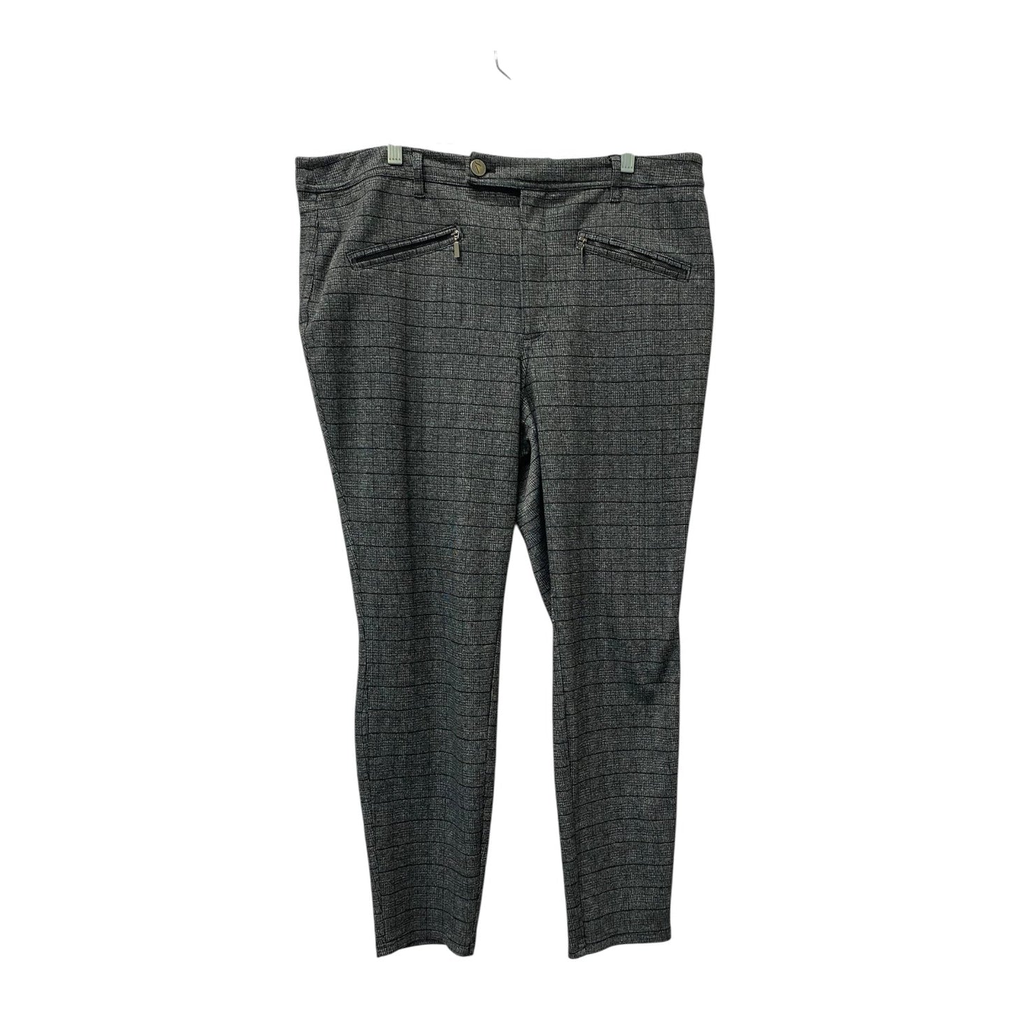 Pants Dress By Simply Vera In Grey, Size:1X