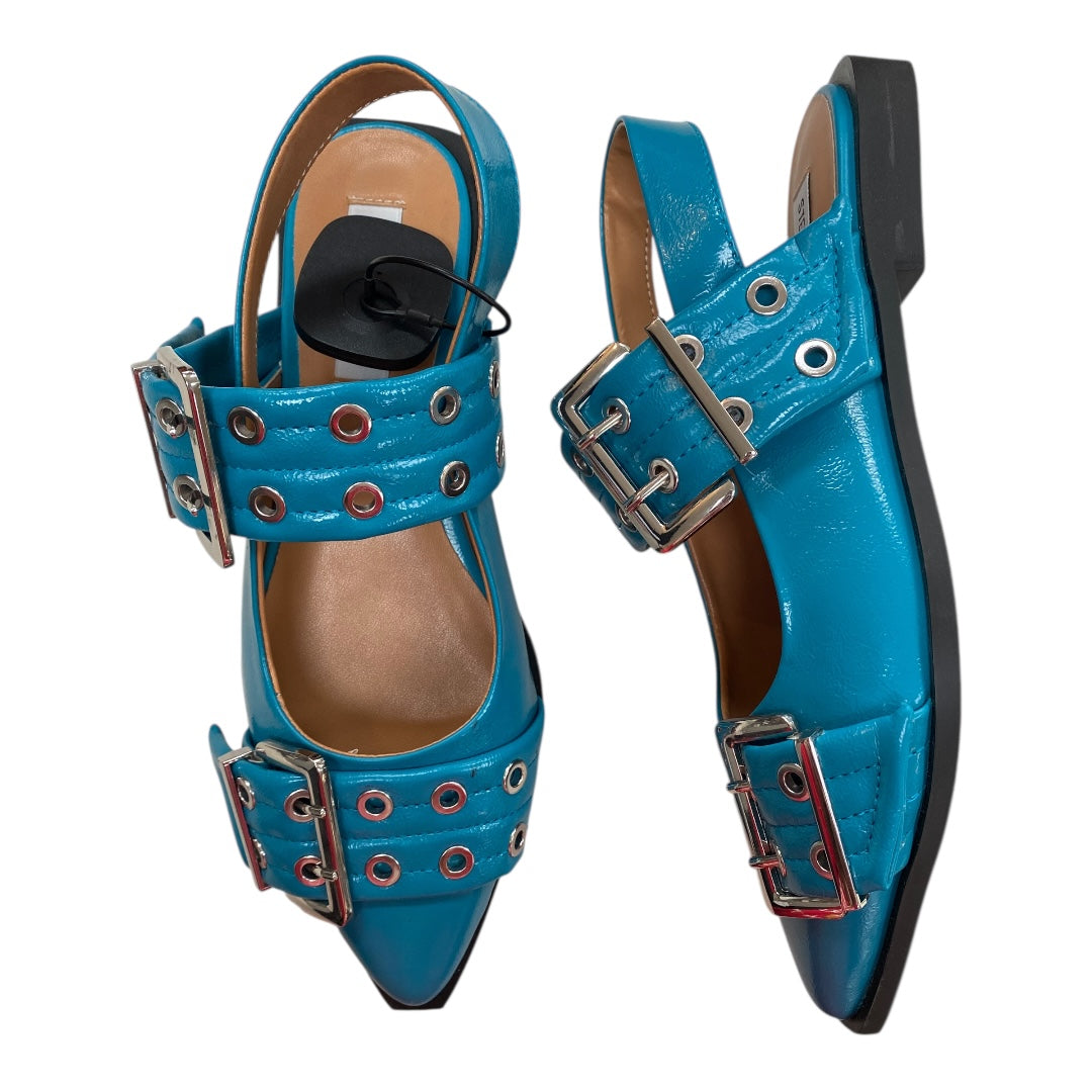 Shoes Flats By Steve Madden In Teal, Size:7.5