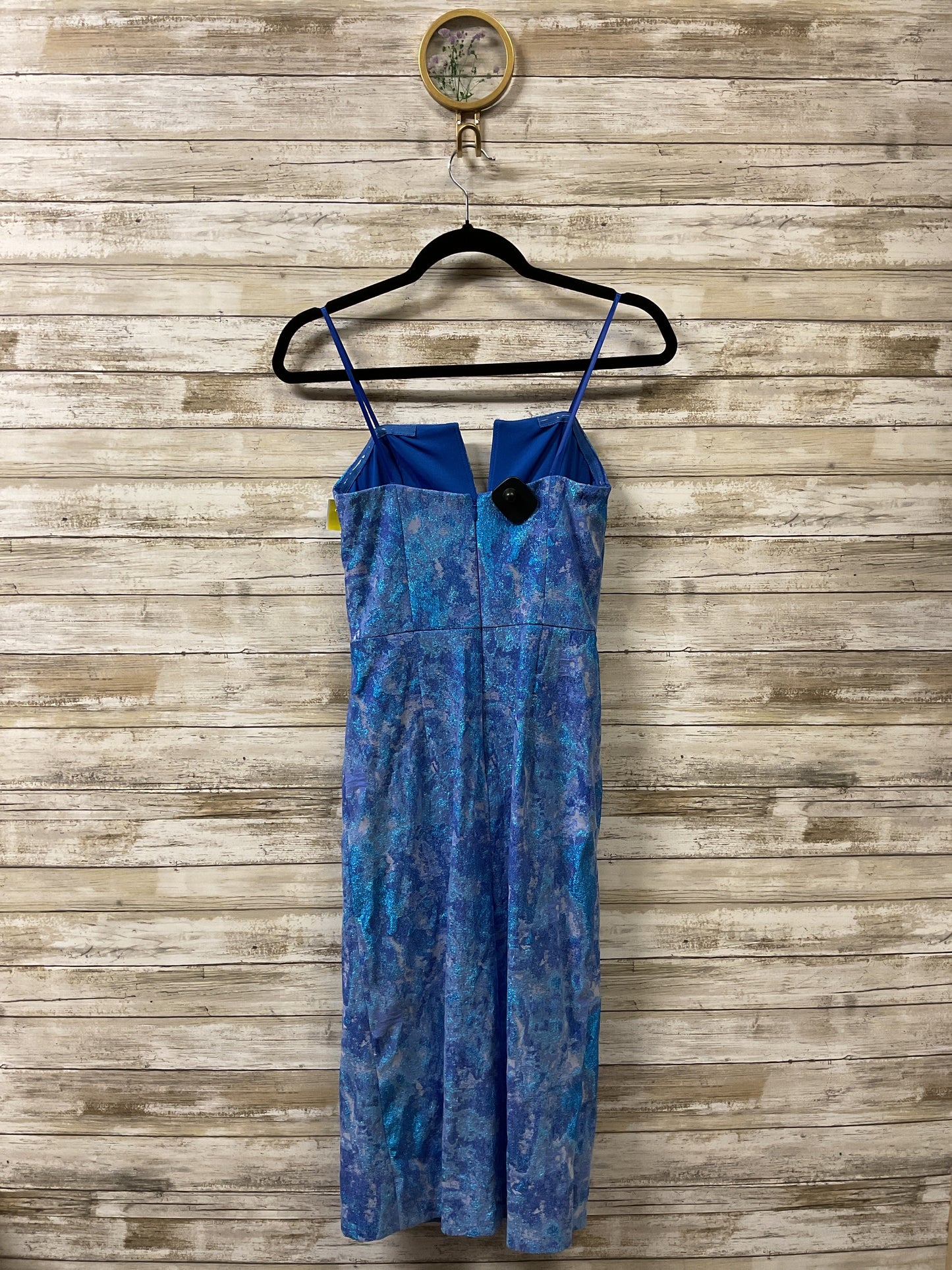 Dress Party Midi By Cmc In Blue & Purple, Size:4