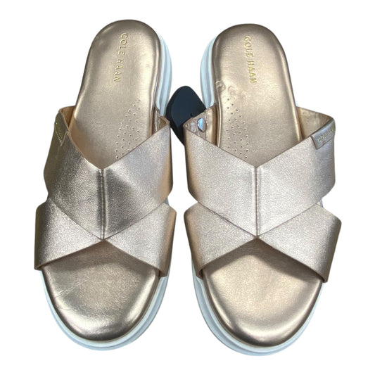 Sandals Flats By Cole-Haan In Rose Gold, Size:7.5