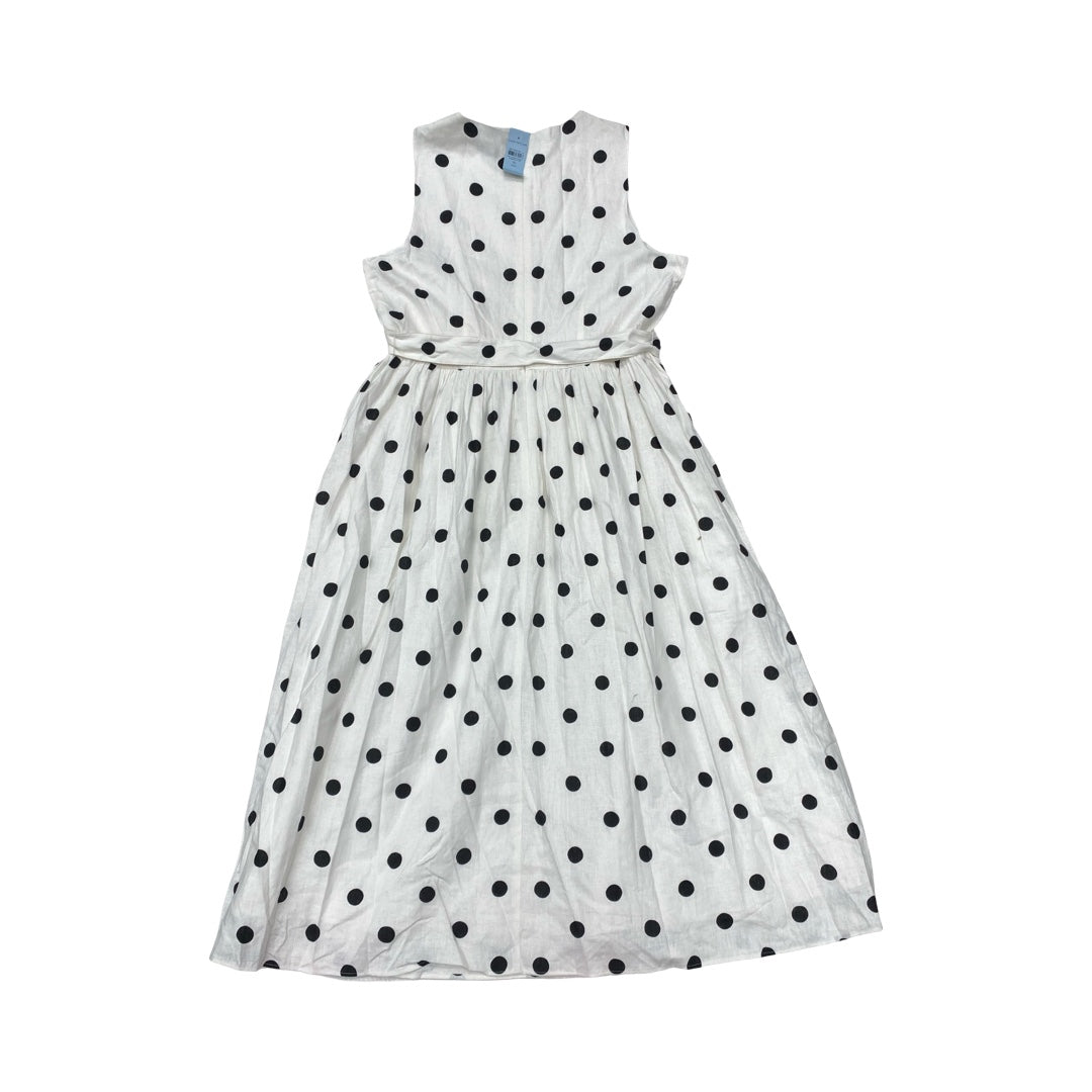 Dress Casual Midi By Ann Taylor In Polkadot Pattern, Size:10P