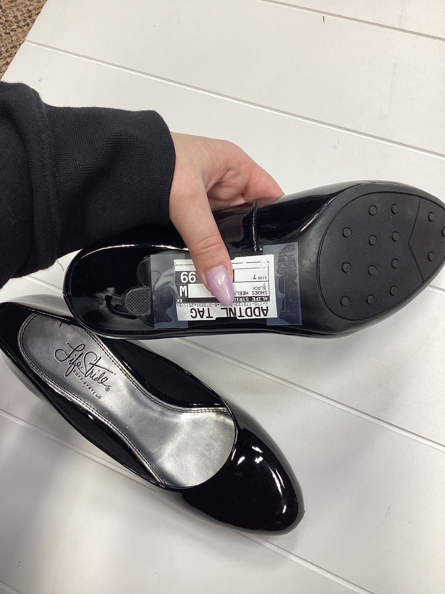 Shoes Heels Kitten By Life Stride In Black, Size:7