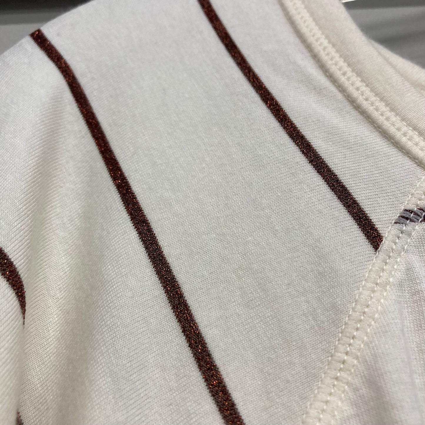 Top Ls By Talbots In Brown & Cream, Size:3X