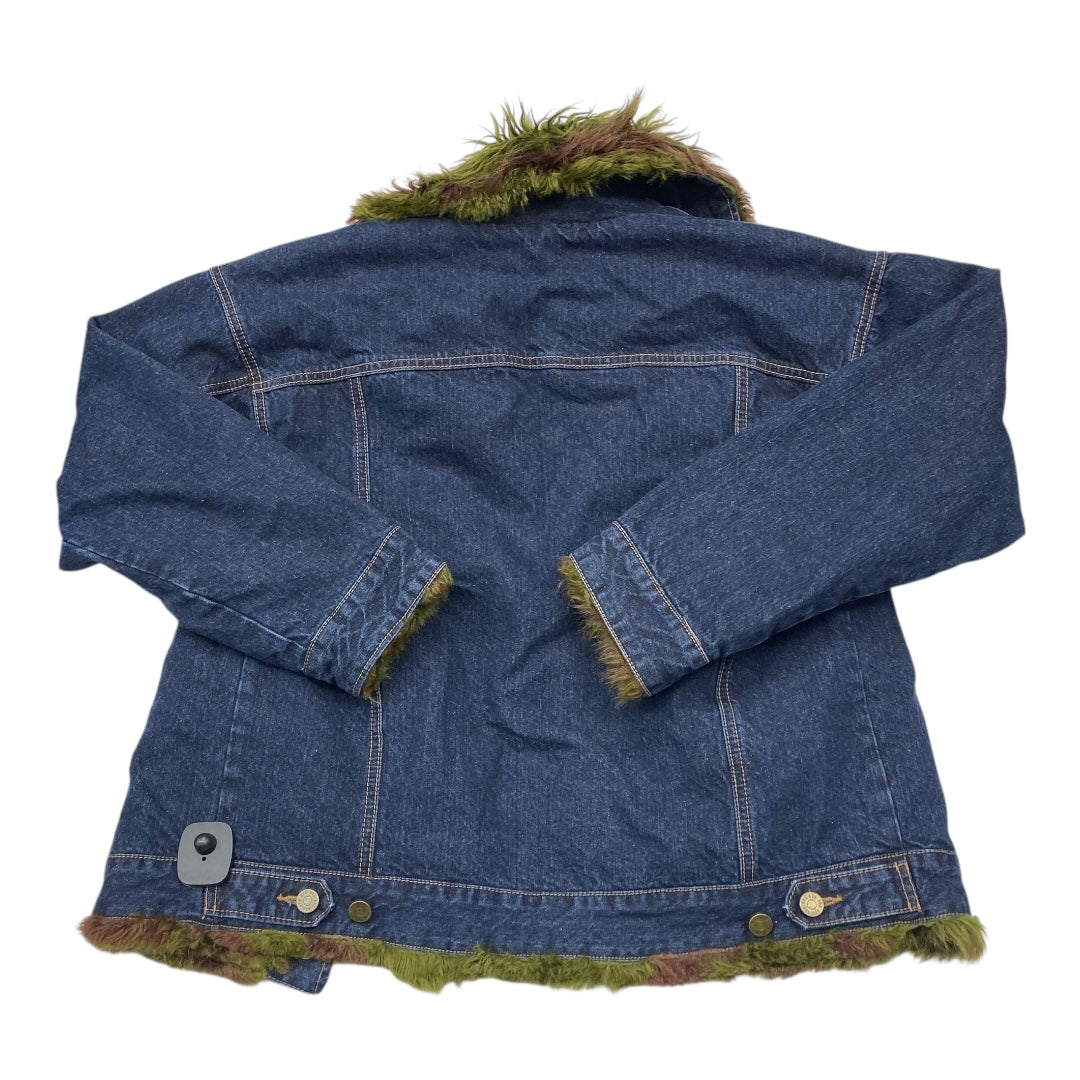 Jacket Denim By Urban Outfitters In Blue Denim, Size:Xs
